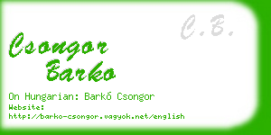 csongor barko business card